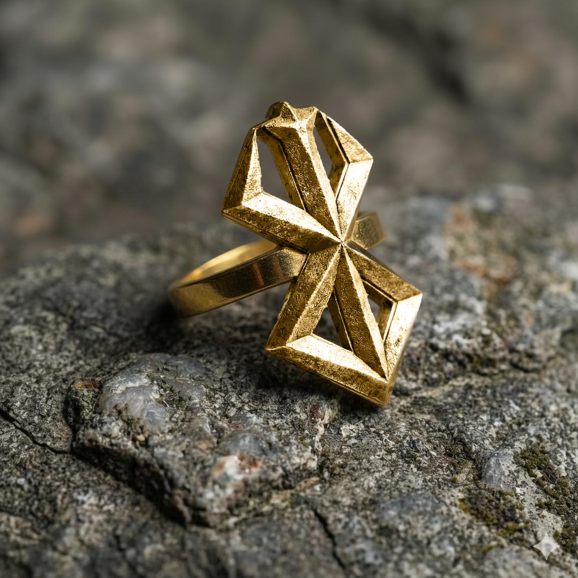 Brand of Sacrifice Ring – Silver Berserk Inspired Adjustable Men’s Gothic Dark Fantasy Jewelry Gift