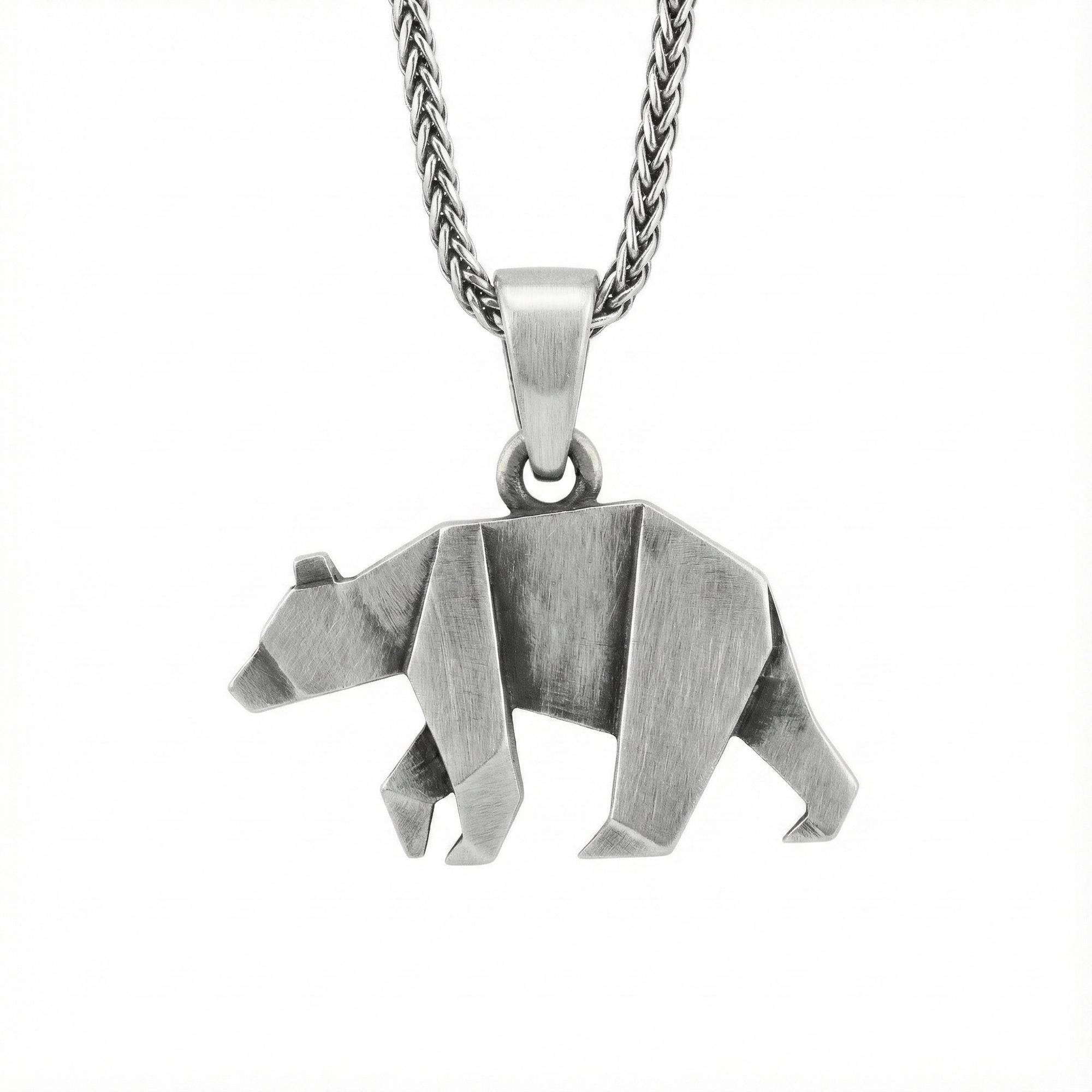 Origami Bear Pendant
