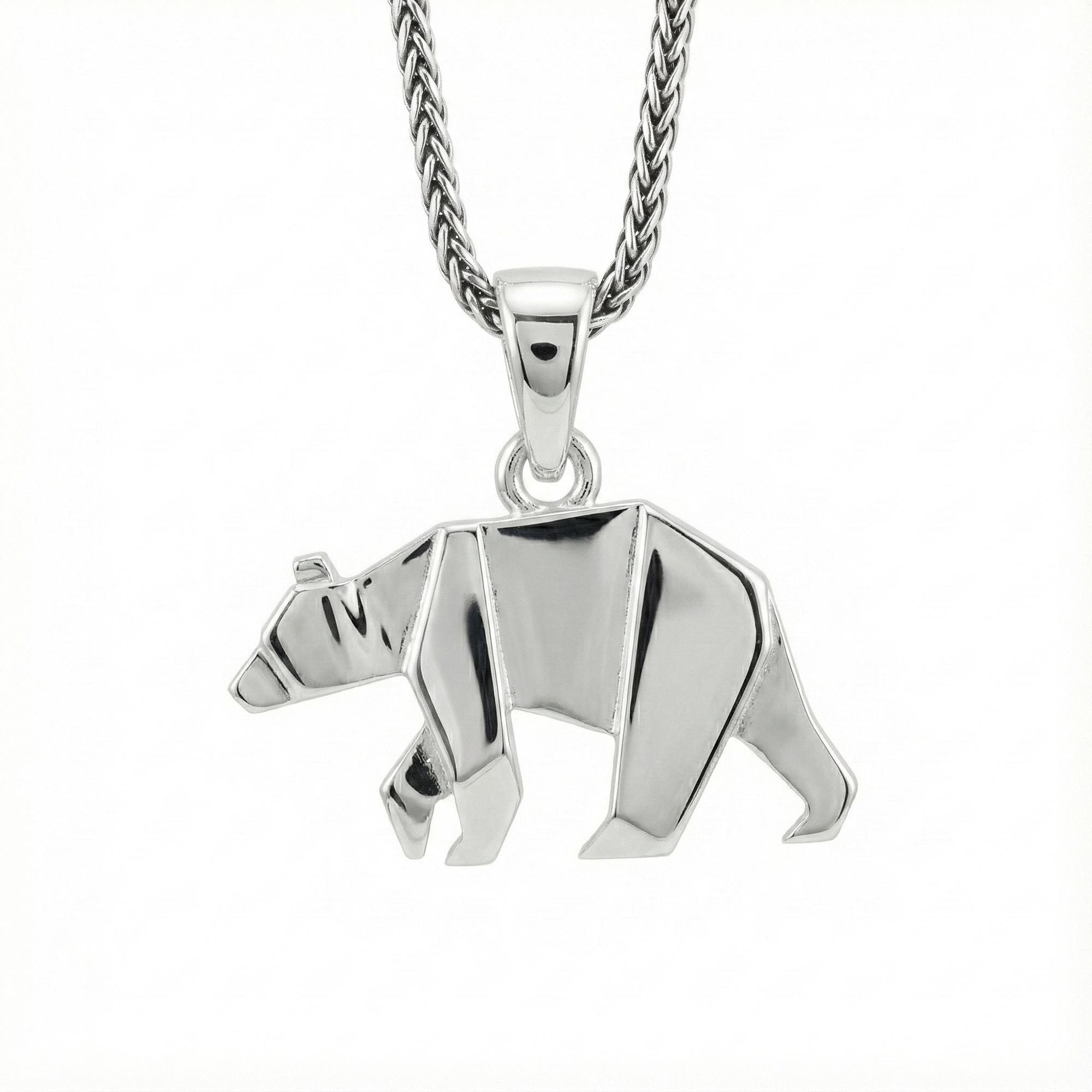 Origami Bear Pendant