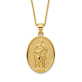 Load image into Gallery viewer, Oval Saint Paul Pendant – Sterling Silver Engravable Christian Medal Necklace
