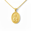 Load image into Gallery viewer, Oval Saint Anastasia Pendant – Sterling Silver Engravable Orthodox Christian Medal
