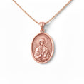 Load image into Gallery viewer, Oval Saint Anastasia Pendant – Sterling Silver Engravable Orthodox Christian Medal
