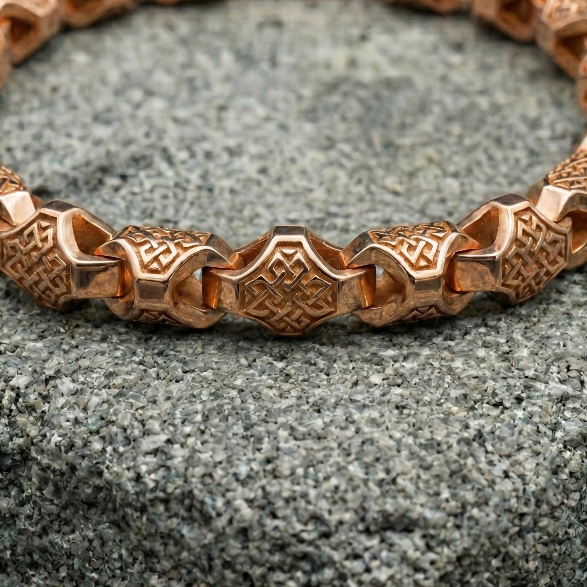 Heavy Celtic Knot Bracelet – Sterling Silver Men’s Celtic Chain Jewelry