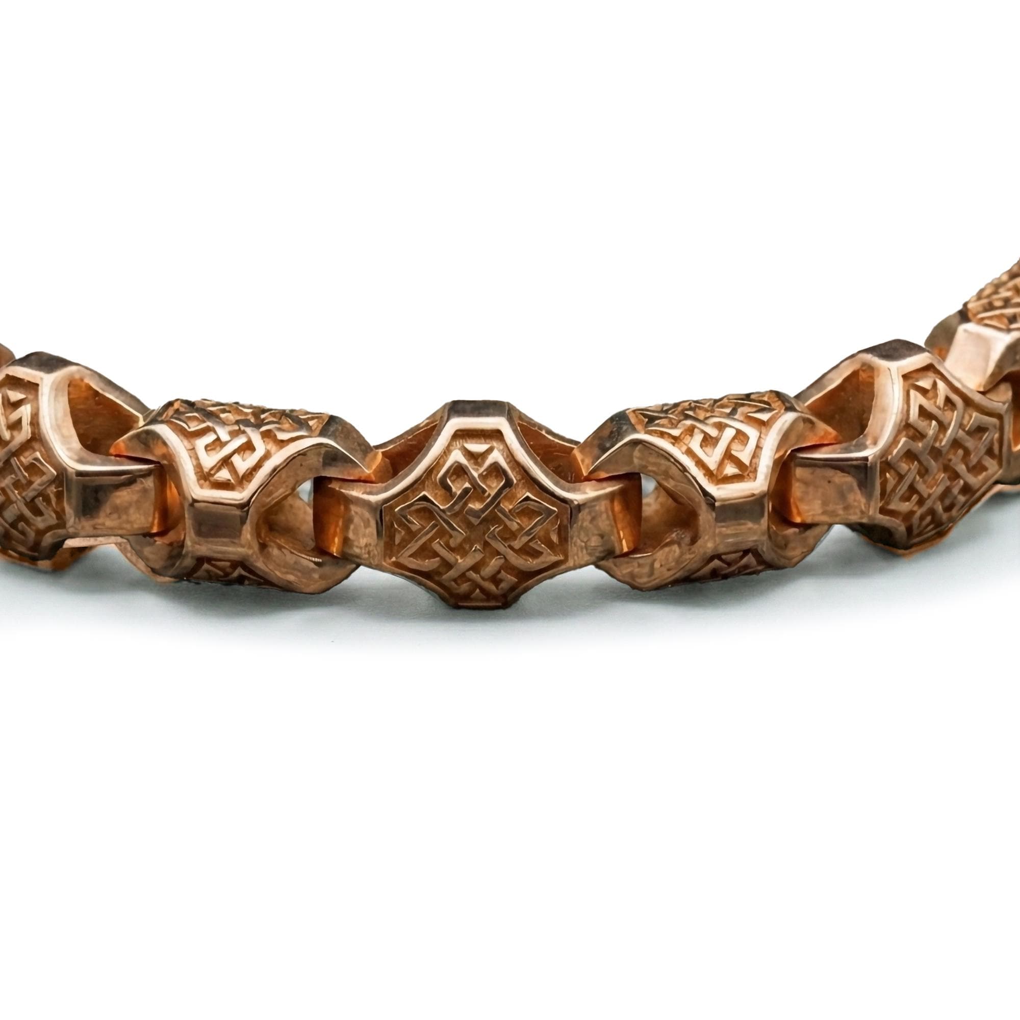 Heavy Celtic Knot Bracelet – Sterling Silver Men’s Celtic Chain Jewelry