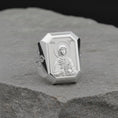 Load image into Gallery viewer, Orthodox Saint Anastasia Ring, Great Martyr Anastasia Signet Ring, Christian Men's Statement Jewelry, Unique Faith Gift
