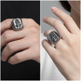 Load image into Gallery viewer, Saint Cecilia Ring – Sterling Silver Christian Signet of the Patron Saint of Music
