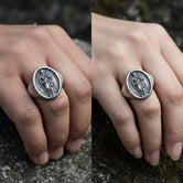 Saint Paul Ring – Sterling Silver Christian Signet Featuring Apostle Paul Icon