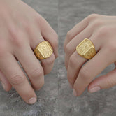 Saint Anastasia Ring – Sterling Silver Orthodox Icon Signet of St. Anastasia the Healer