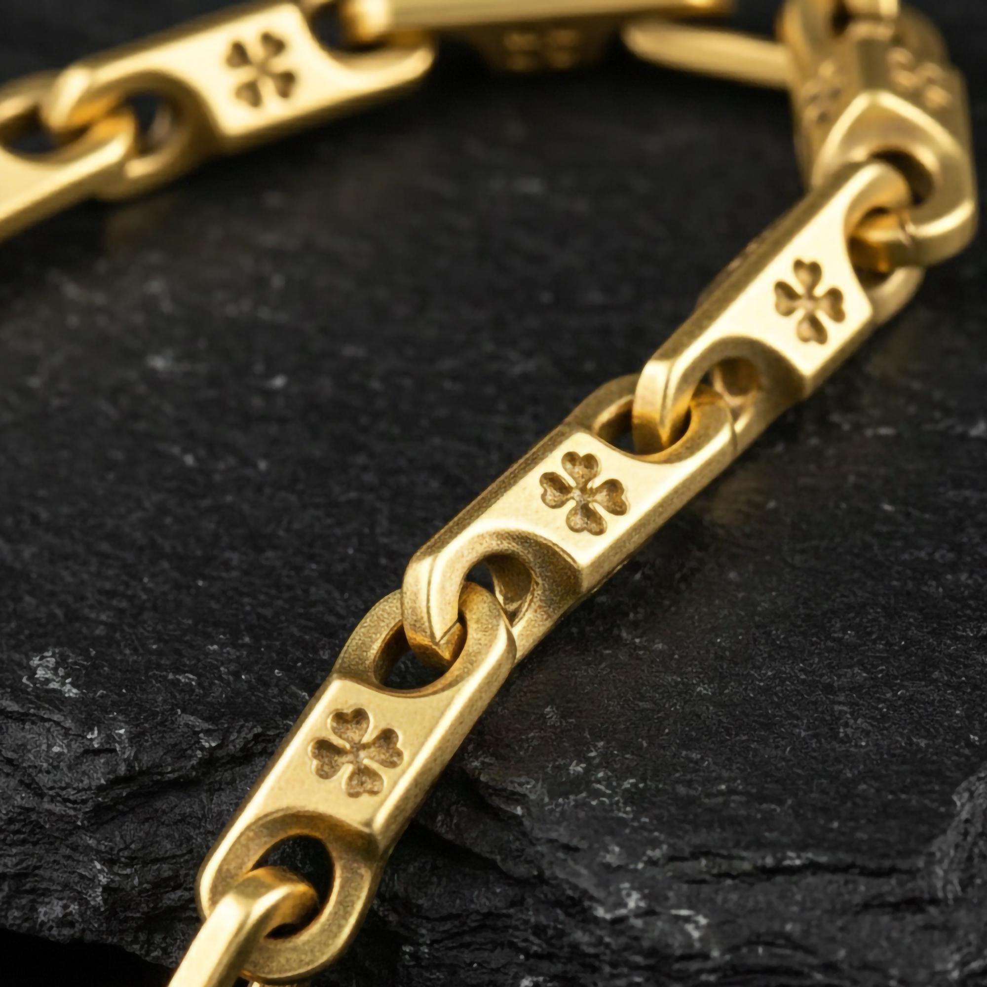 Four Leaf Clover Chain – Sterling Silver Lucky Charm Link Necklace