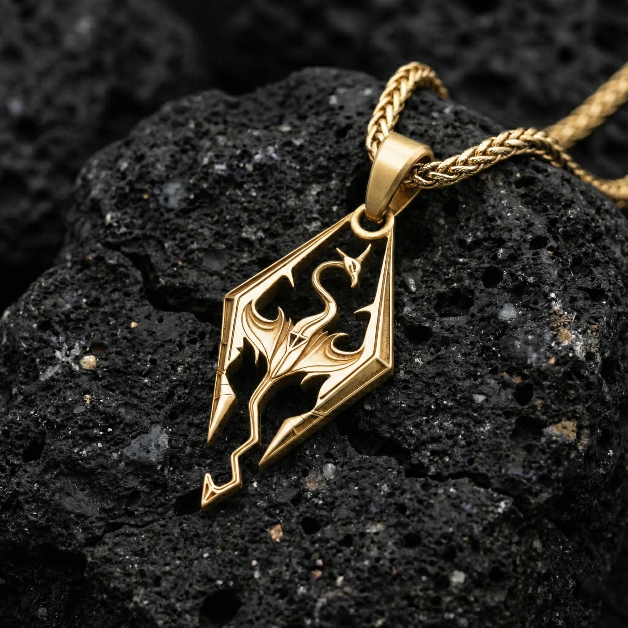 Skyrim Dragon Pendant