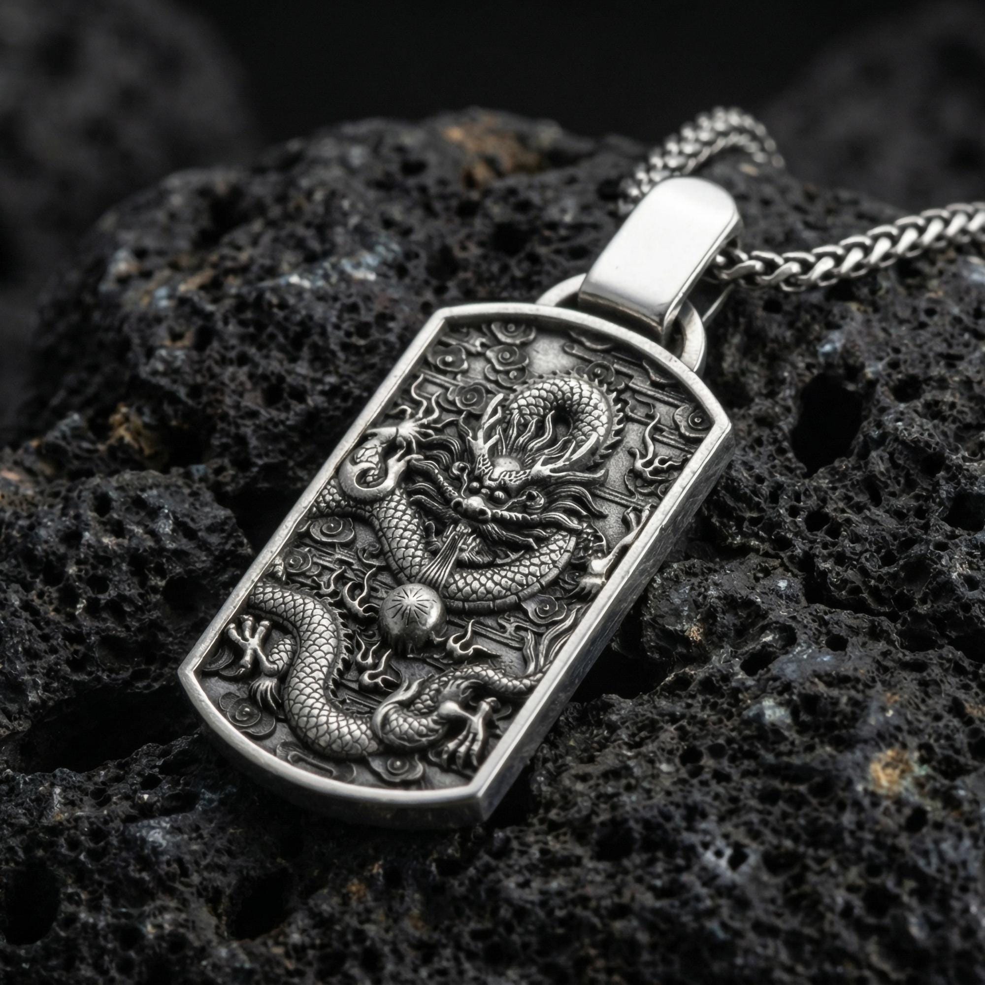 Chinese Serpent Pendant