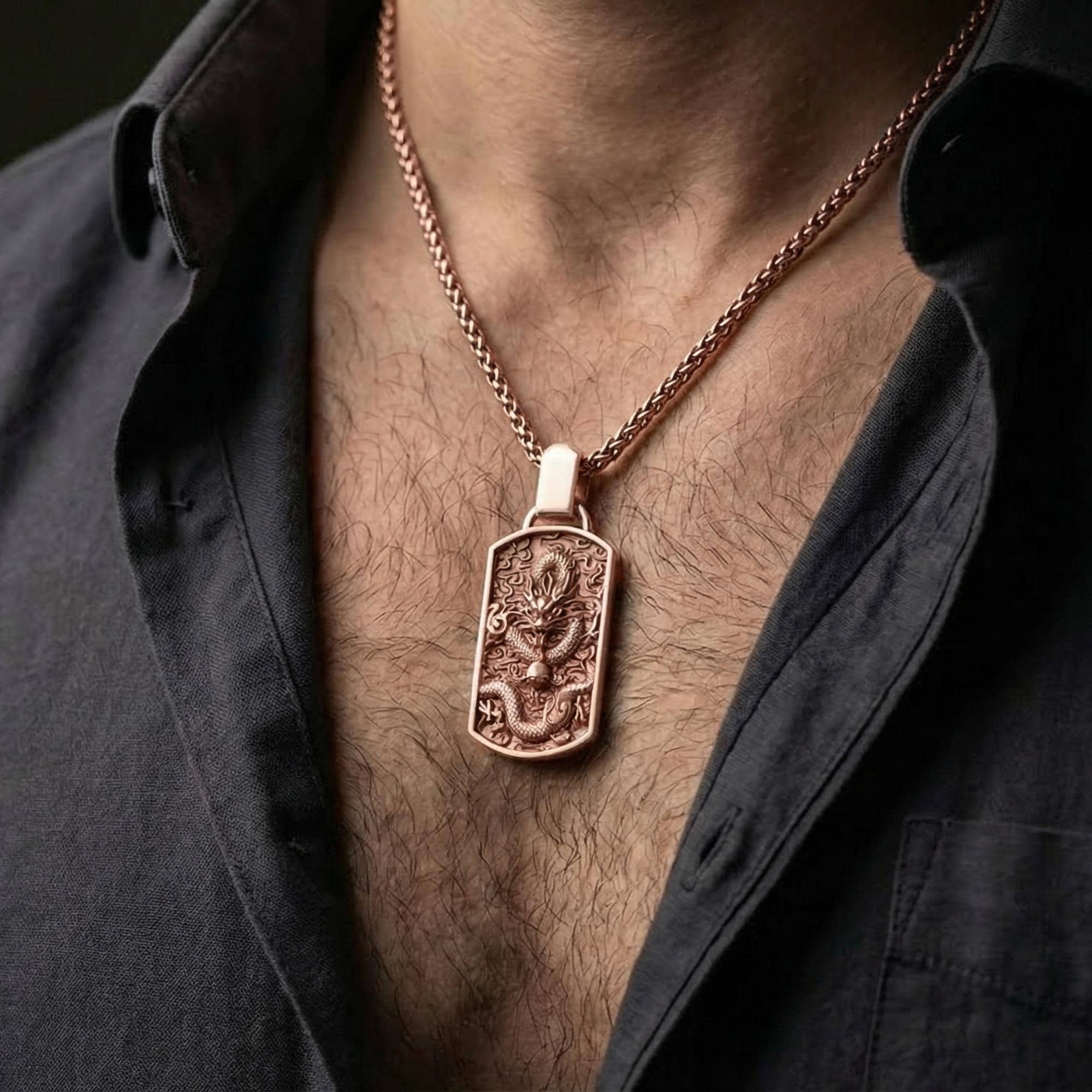 Chinese Serpent Pendant