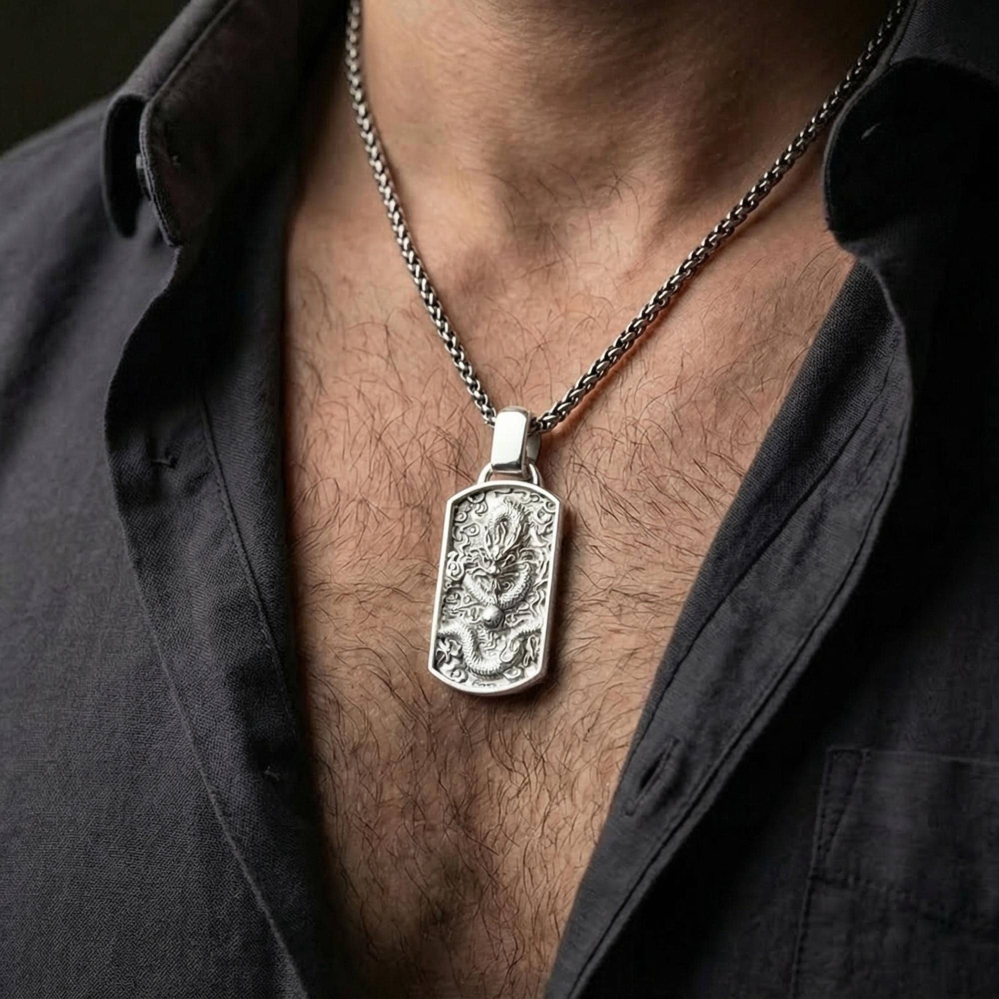 Chinese Serpent Pendant