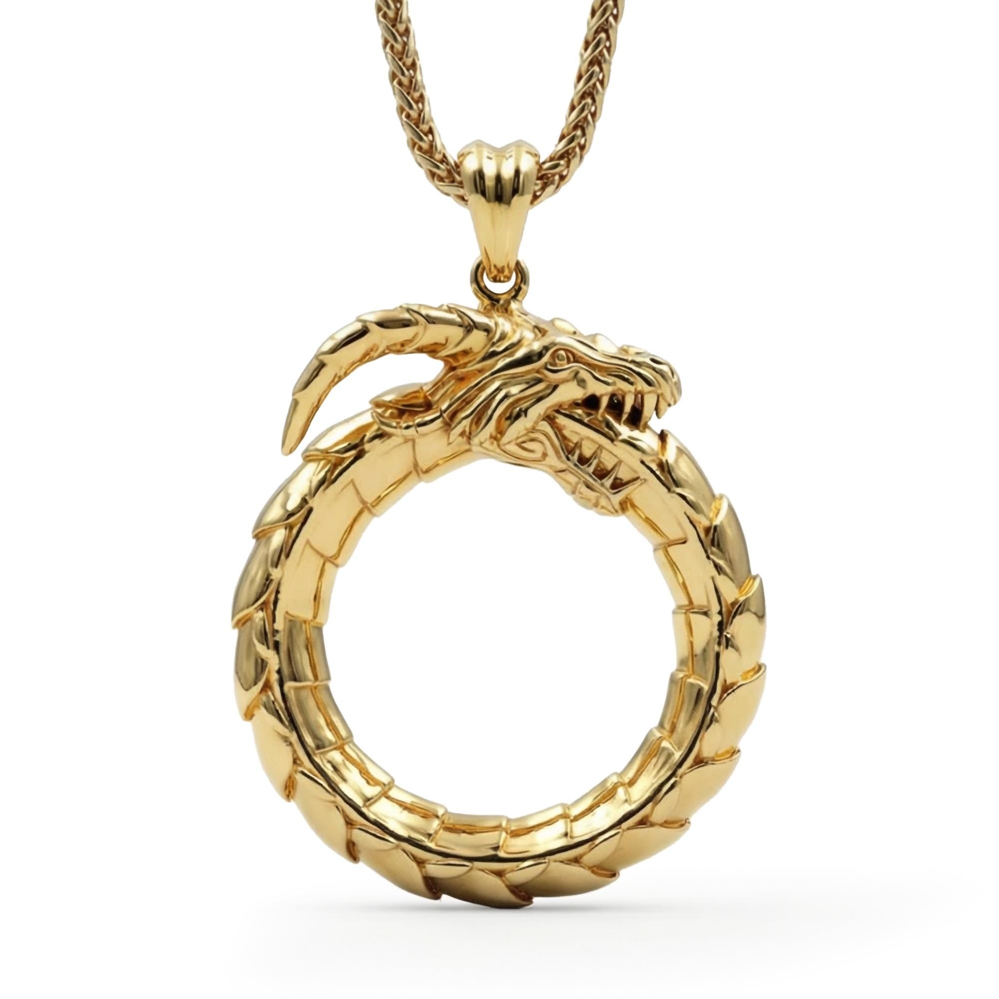 Ouroboros Dragon Pendant