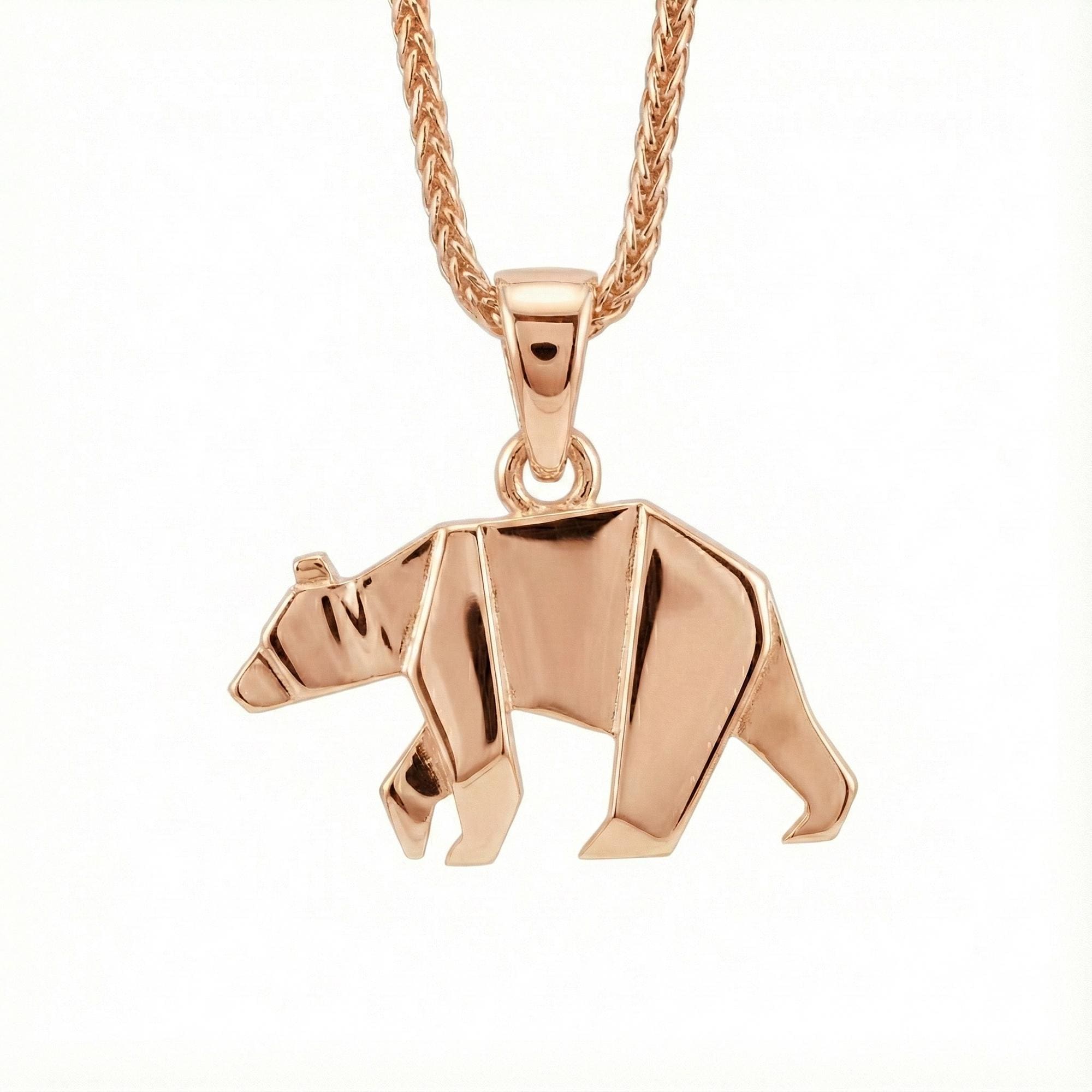 Origami Bear Pendant