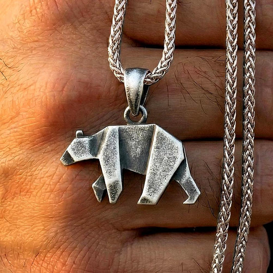 Origami Bear Pendant