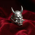 Load image into Gallery viewer, Oni Demon Mask Ring
