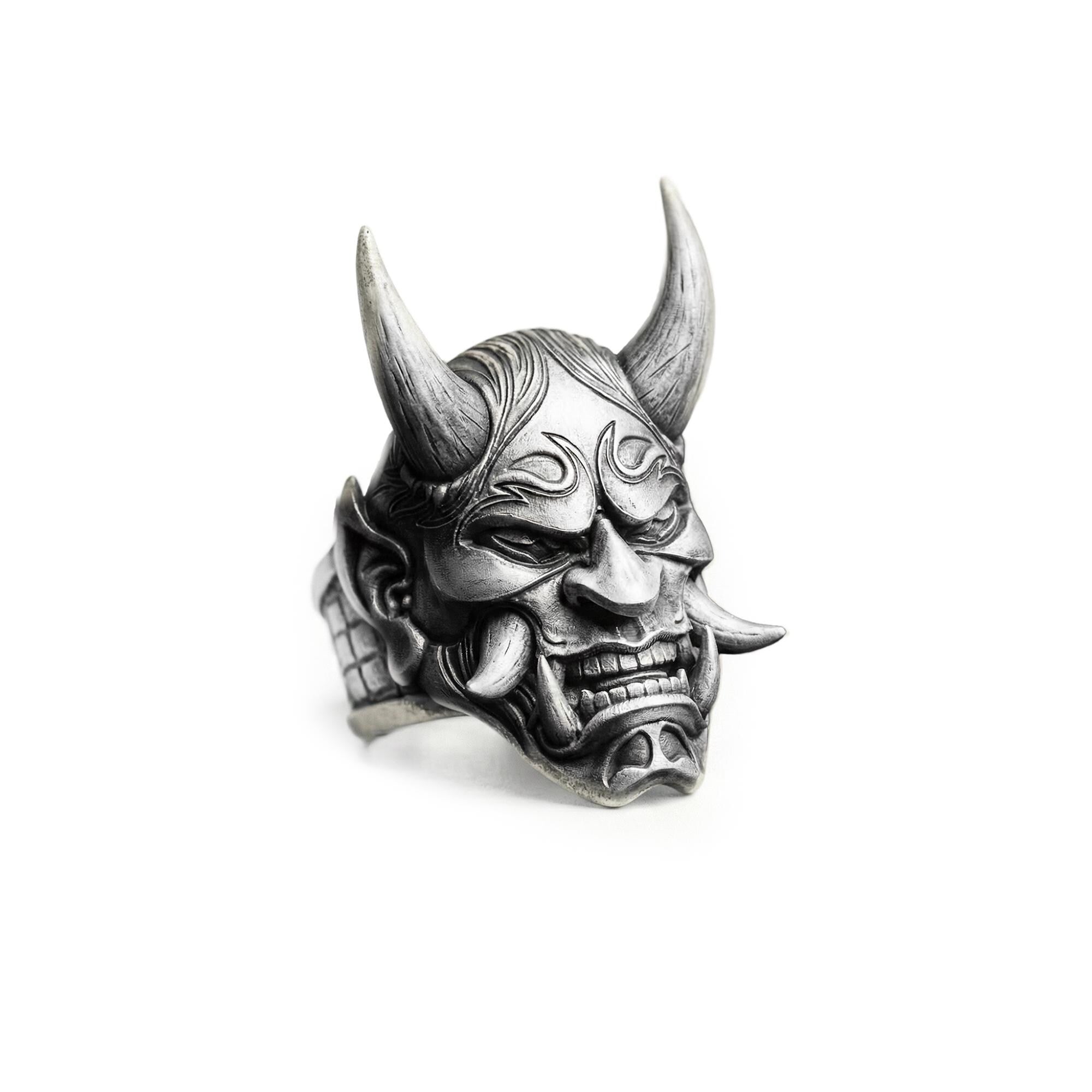 Oni Demon Mask Ring