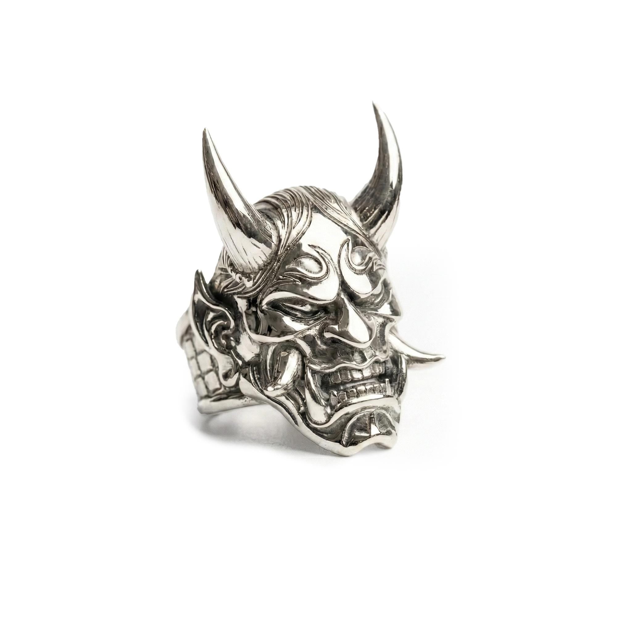 Oni Demon Mask Ring