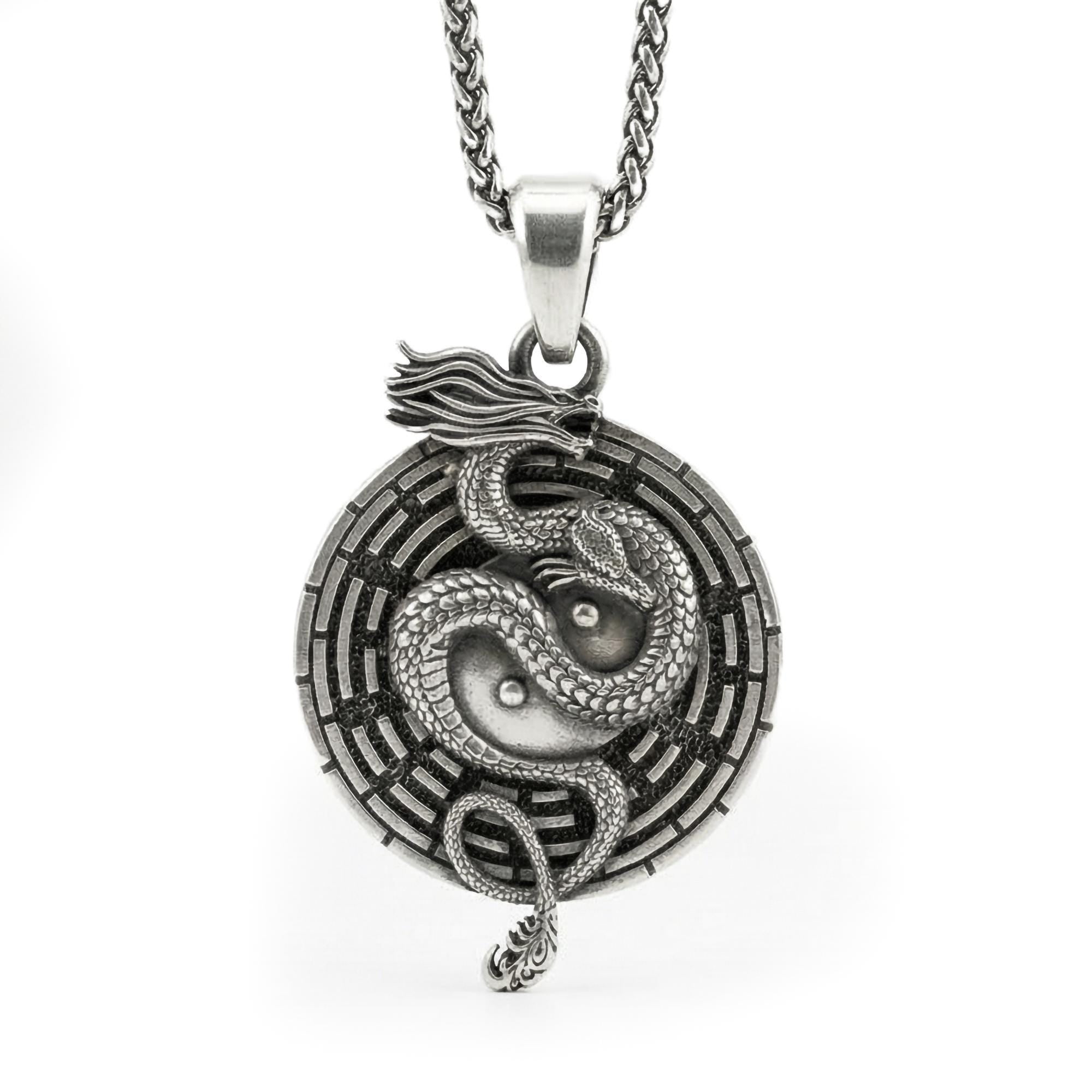 Yin Yang Dragon Pendant