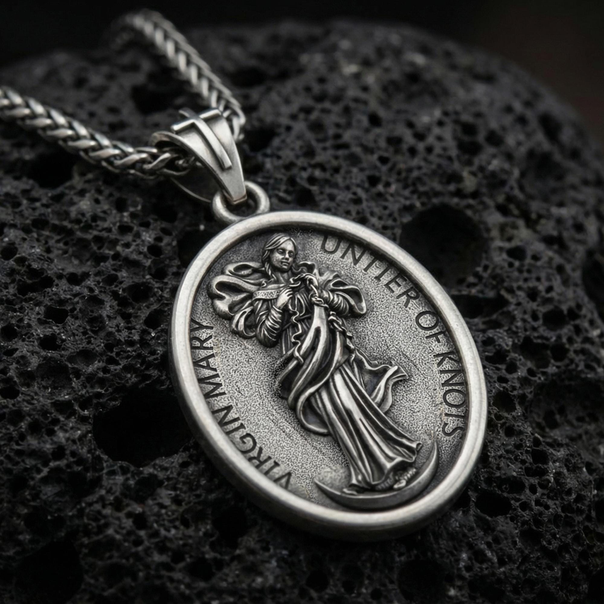 Virgin Mary Untier Of Knots Pendant