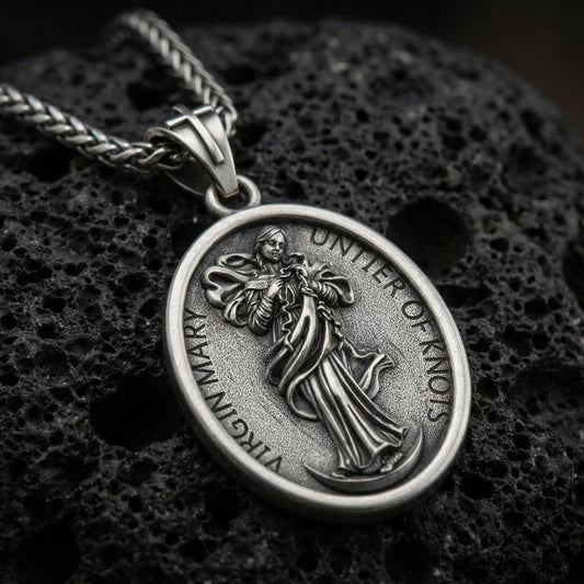 Virgin Mary Untier Of Knots Pendant