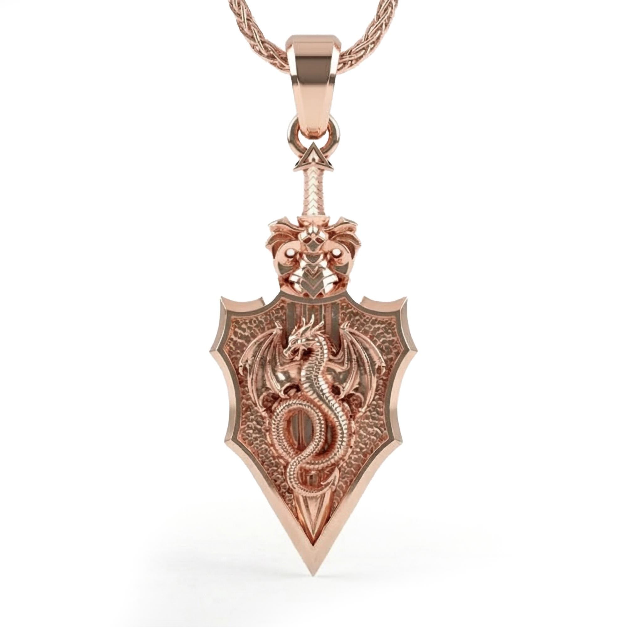 Dragon Knight Shield Pendant