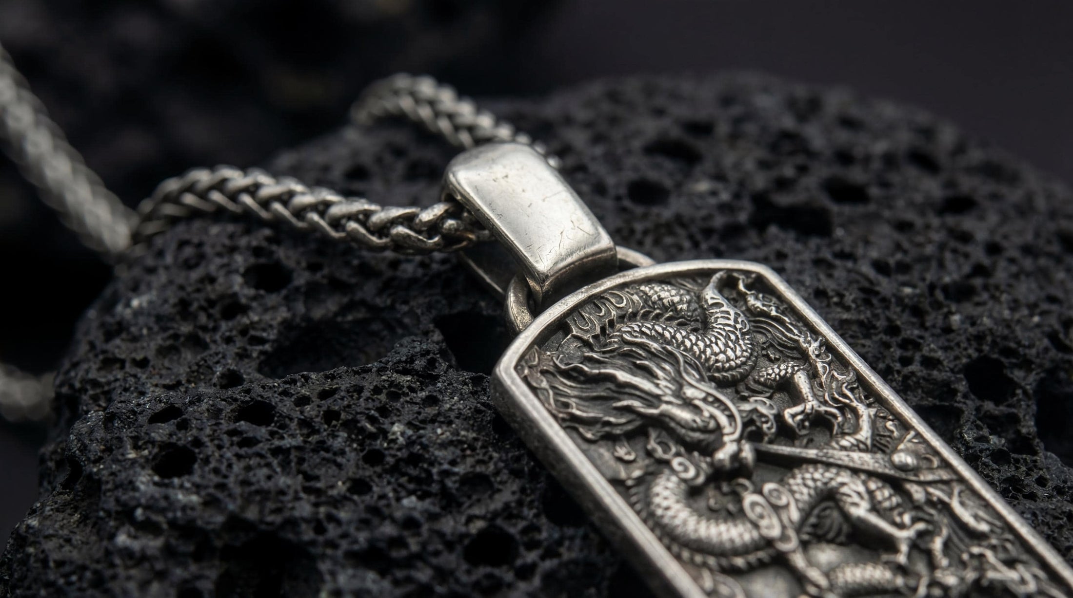 Chinese Serpent Dragon Pendant