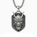 Load image into Gallery viewer, Oni Mask Pendant – Japanese Demon
