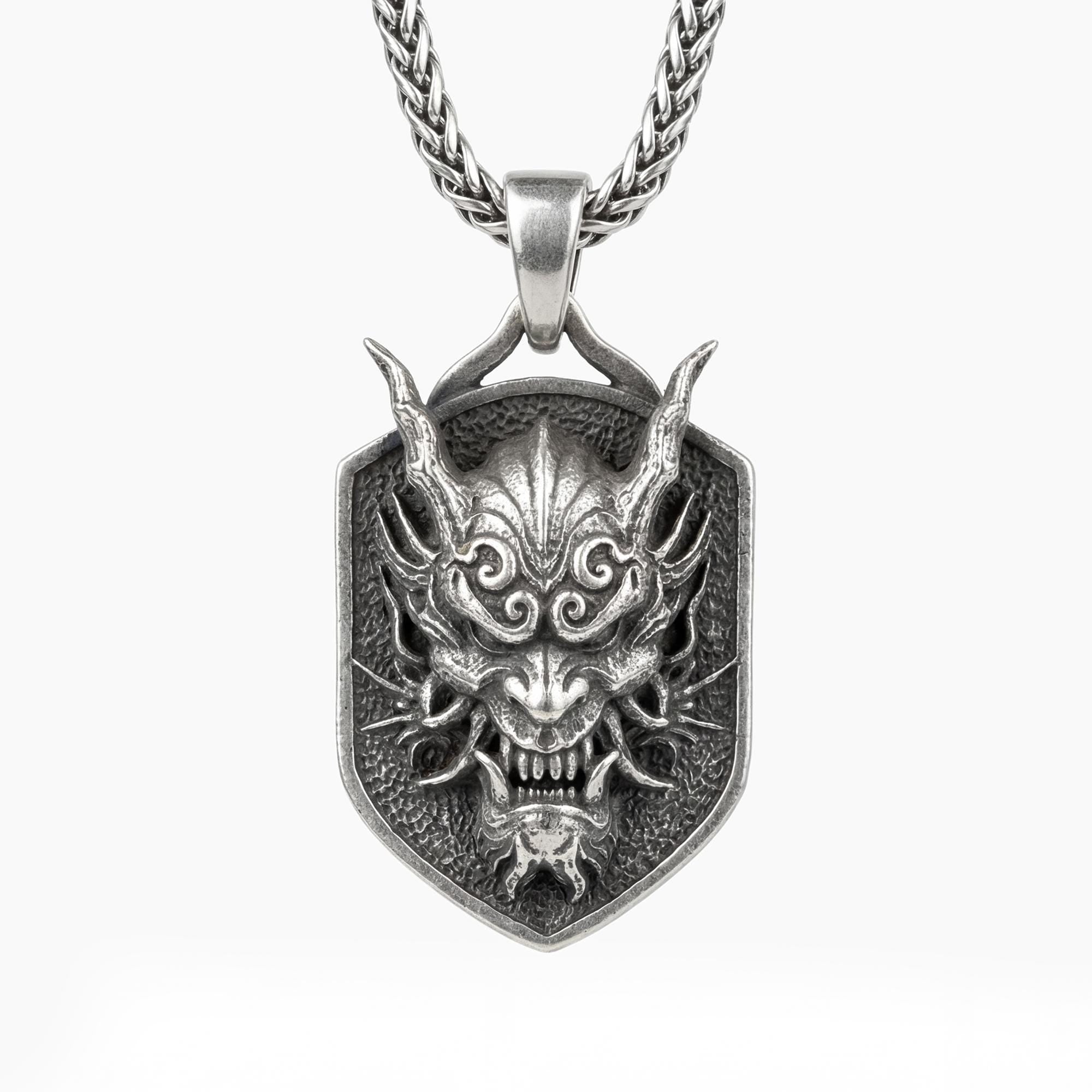 Oni Mask Pendant – Japanese Demon
