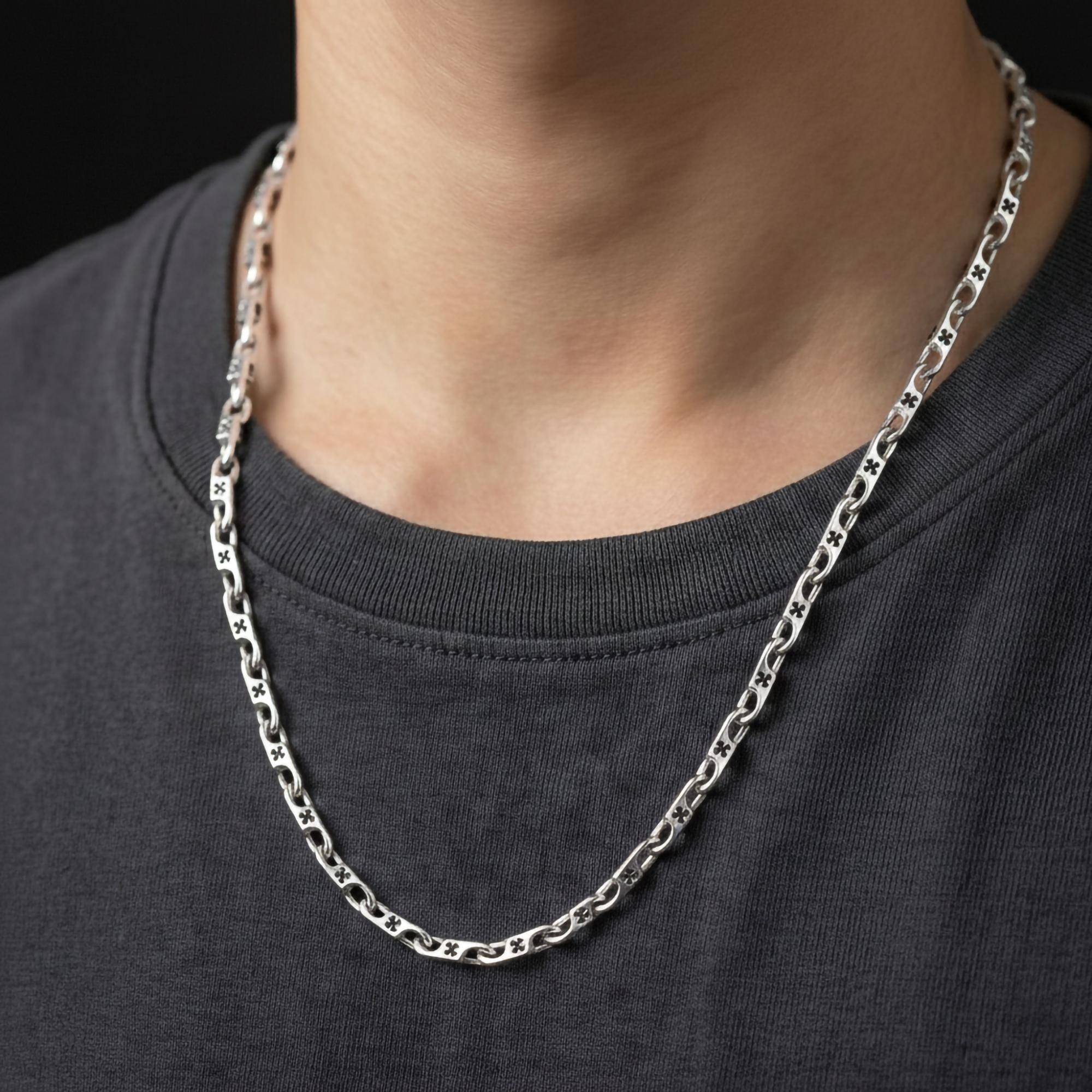 Four Leaf Clover Chain – Sterling Silver Lucky Charm Link Necklace