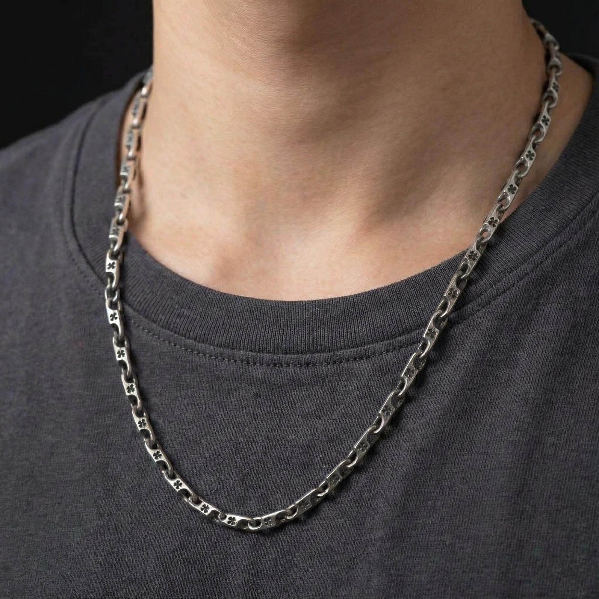 Four Leaf Clover Chain – Sterling Silver Lucky Charm Link Necklace