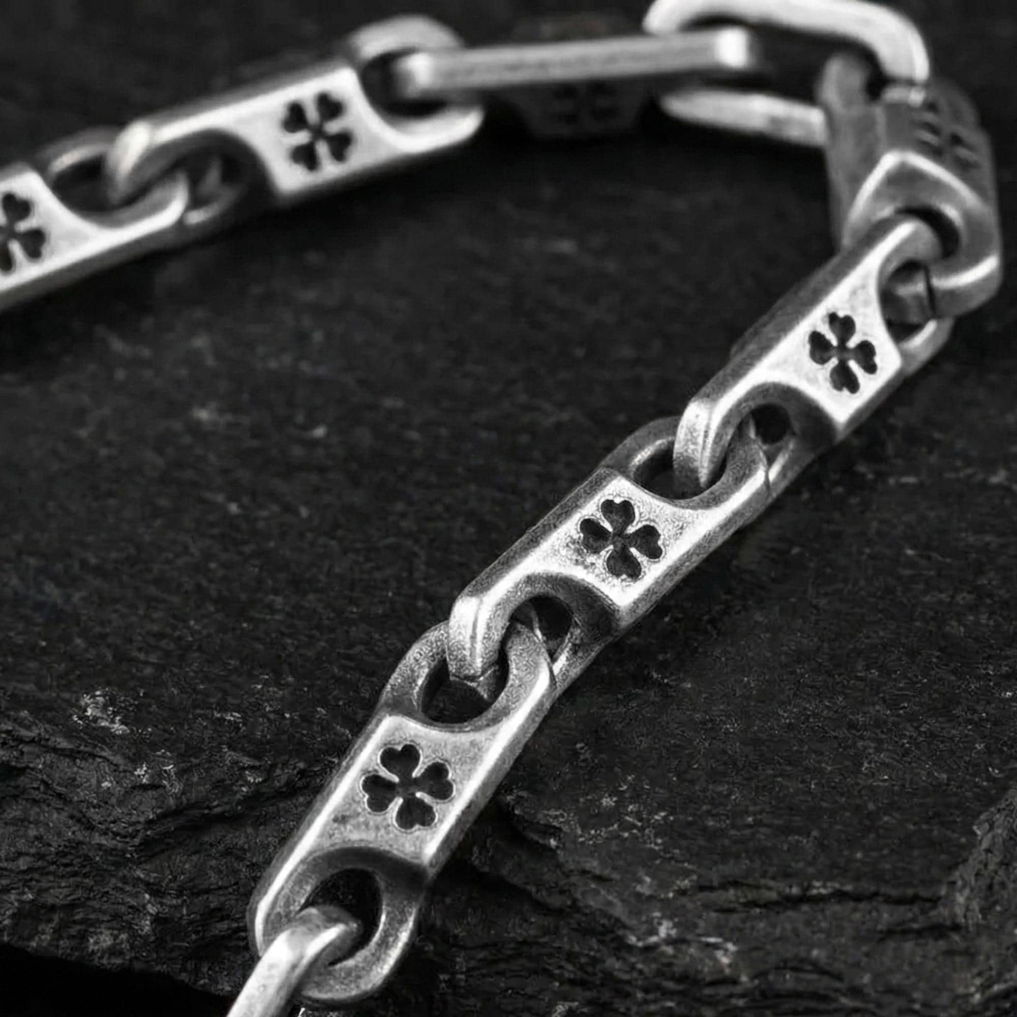 Four Leaf Clover Chain – Sterling Silver Lucky Charm Link Necklace