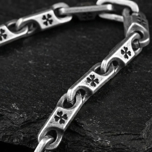 Four Leaf Clover Chain – Sterling Silver Lucky Charm Link Necklace