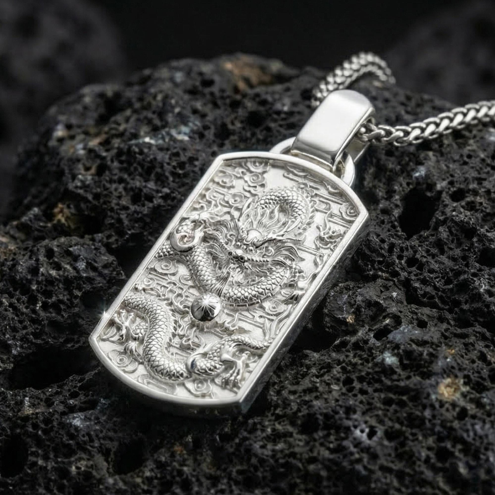 Chinese Serpent Pendant