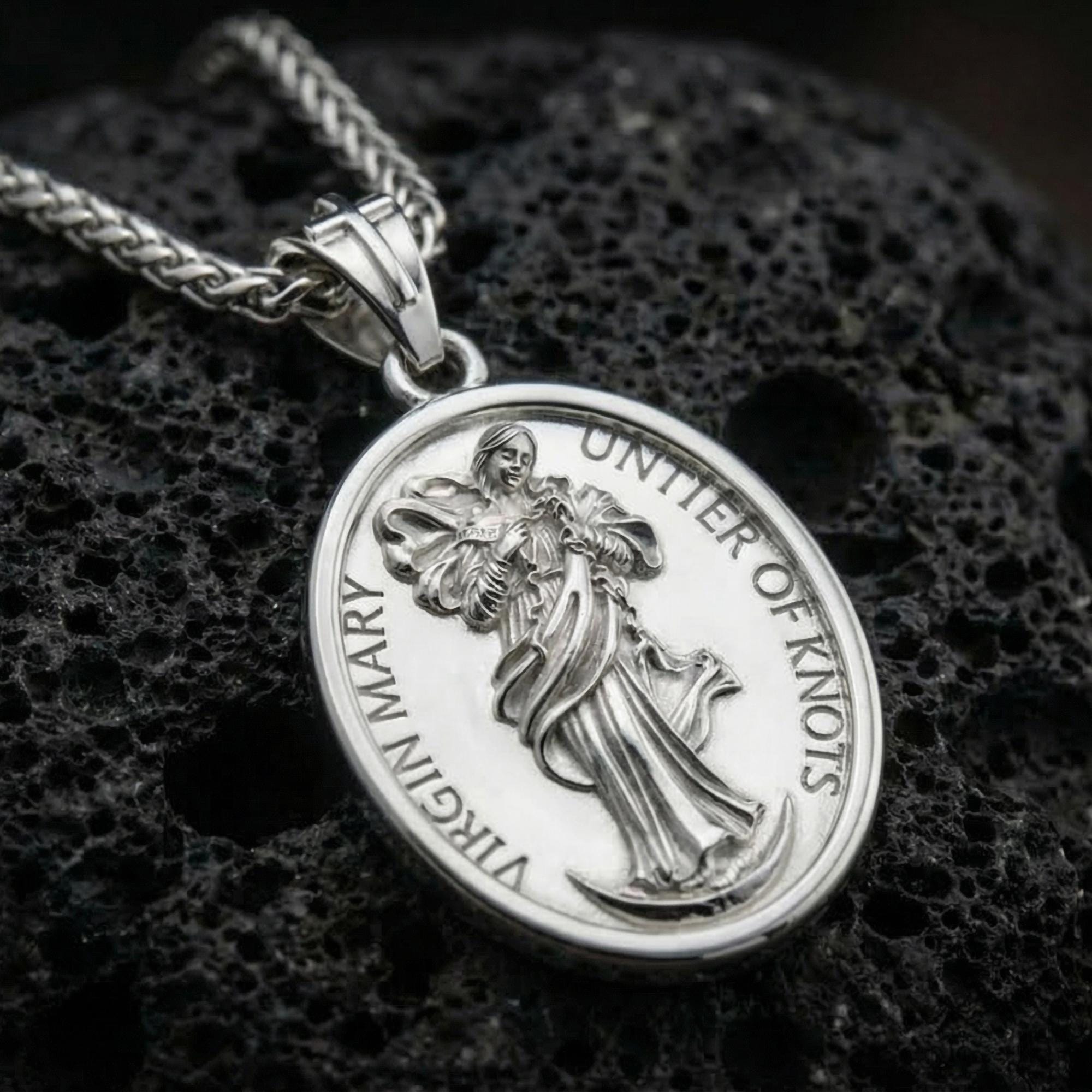 Virgin Mary Untier Of Knots Pendant
