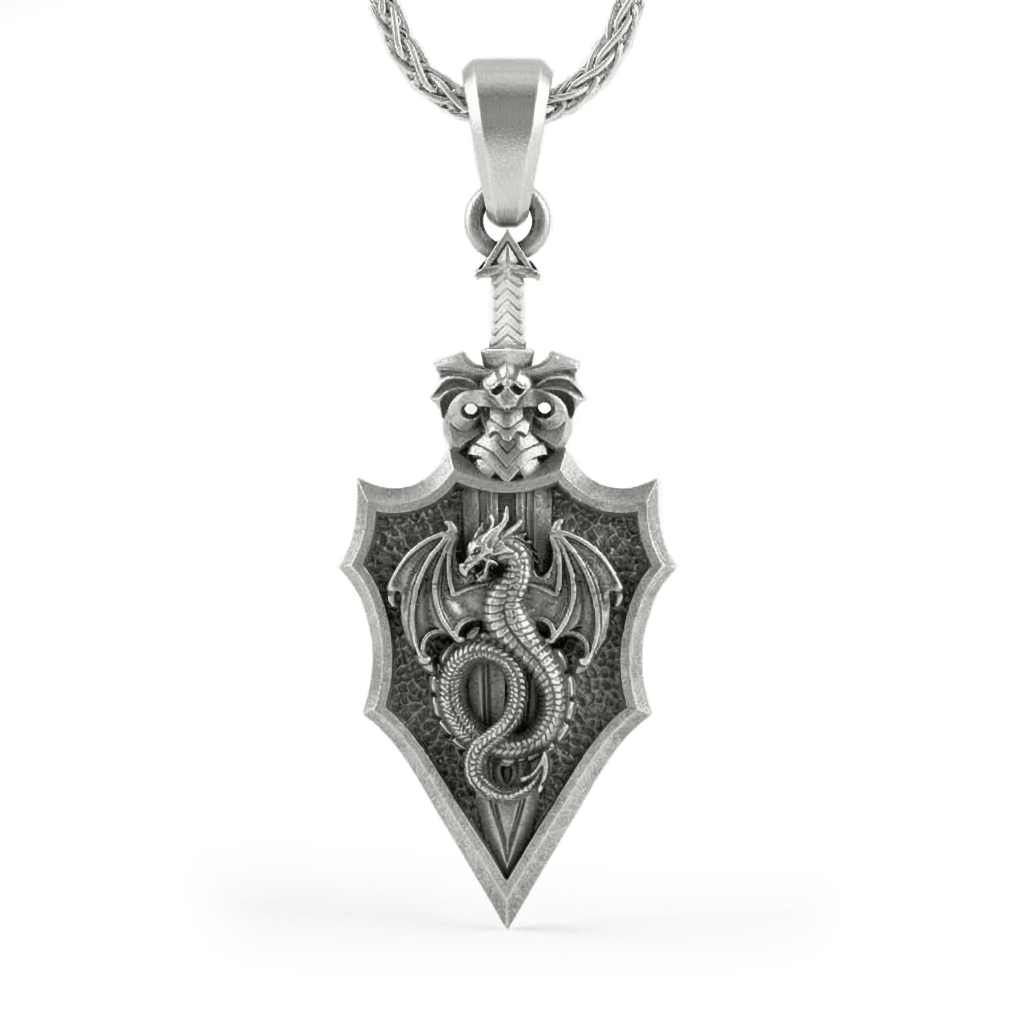 Dragon Knight Shield Pendant