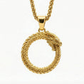 Load image into Gallery viewer, Ouroboros Dragon Pendant
