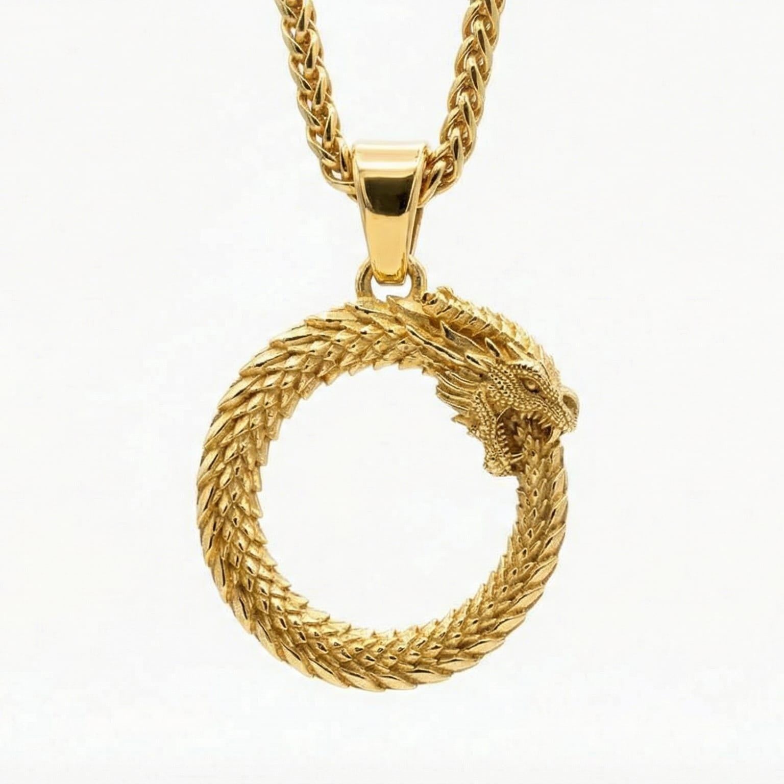 Ouroboros Dragon Pendant