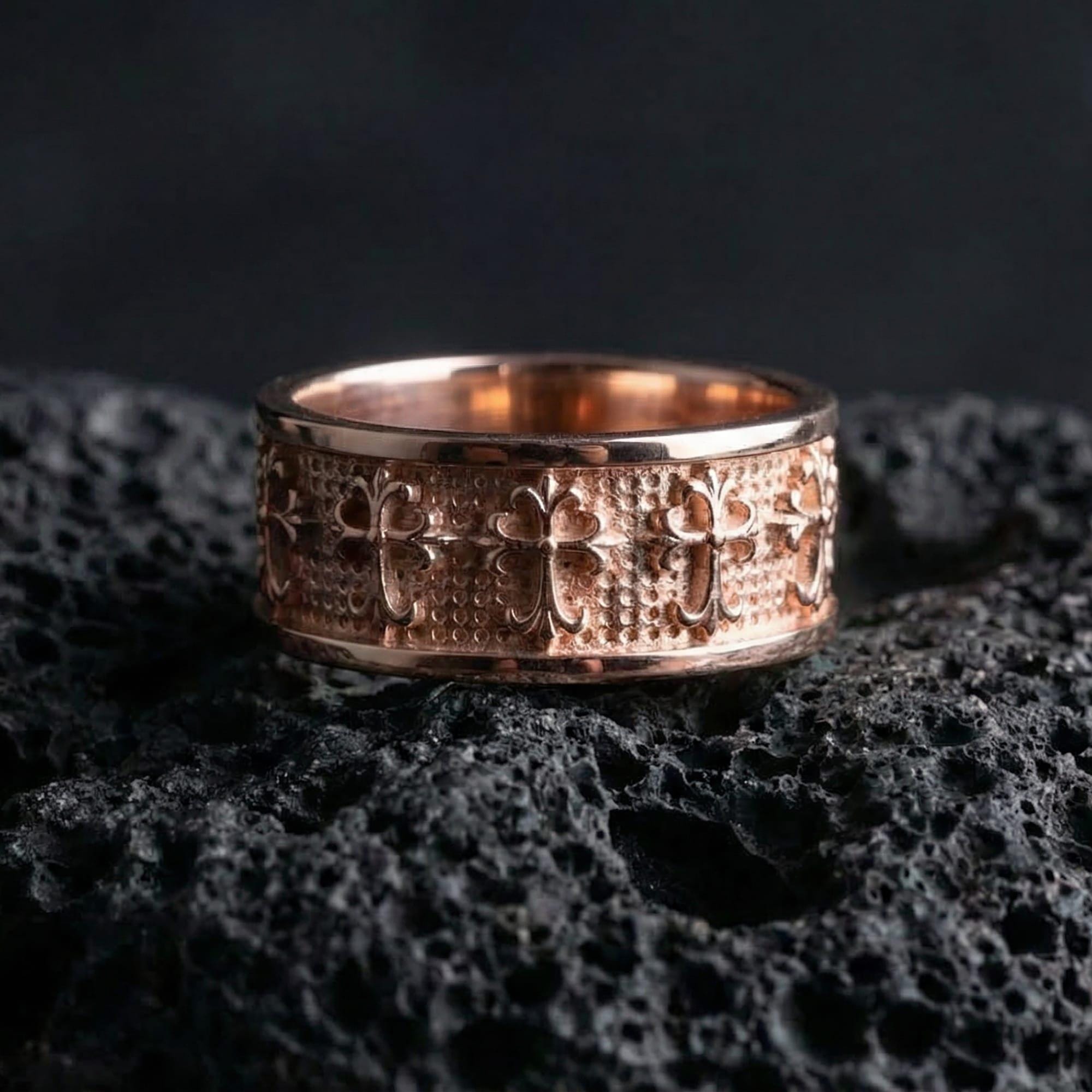 Gothic Cross Band Ring