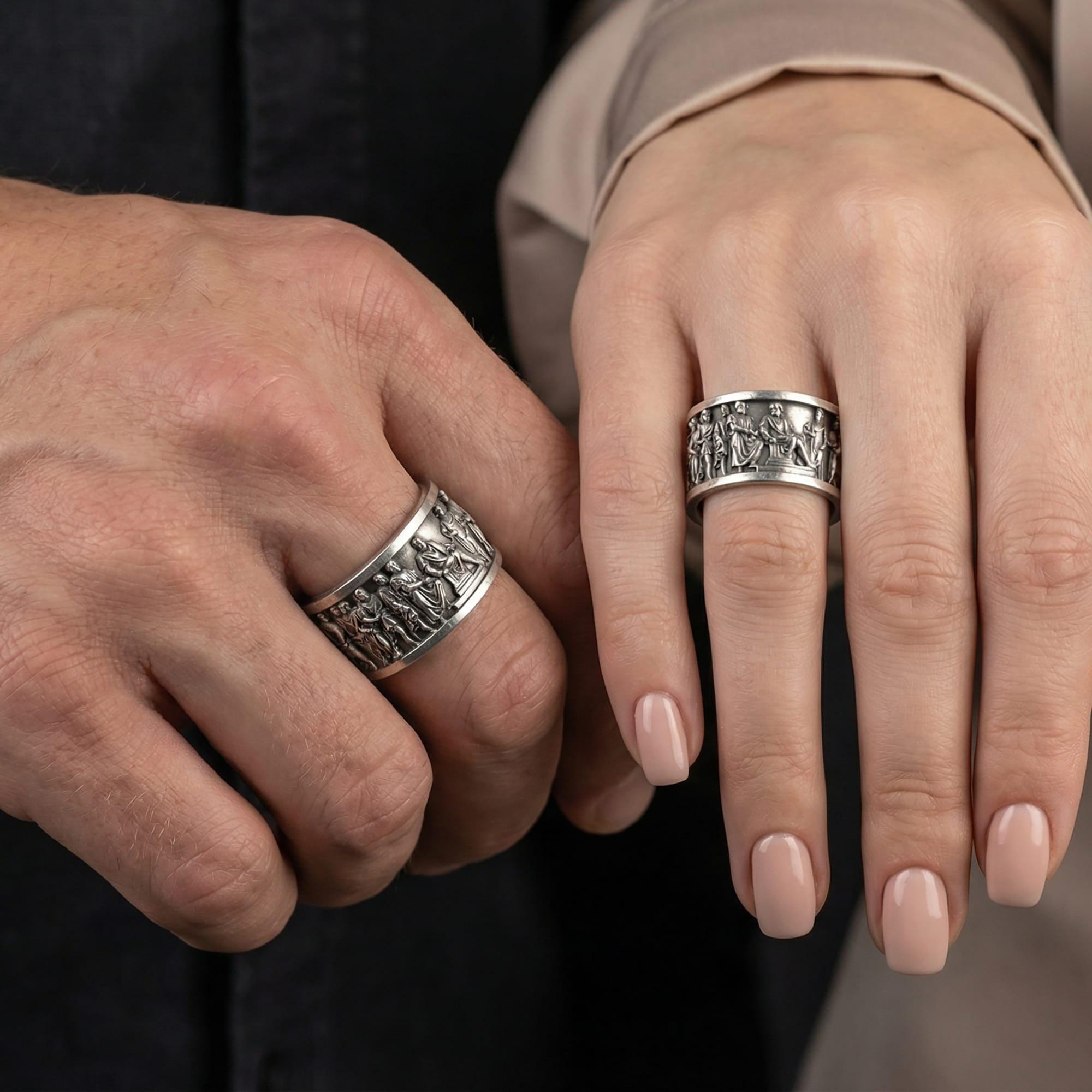 Roman Sculpture Band Ring