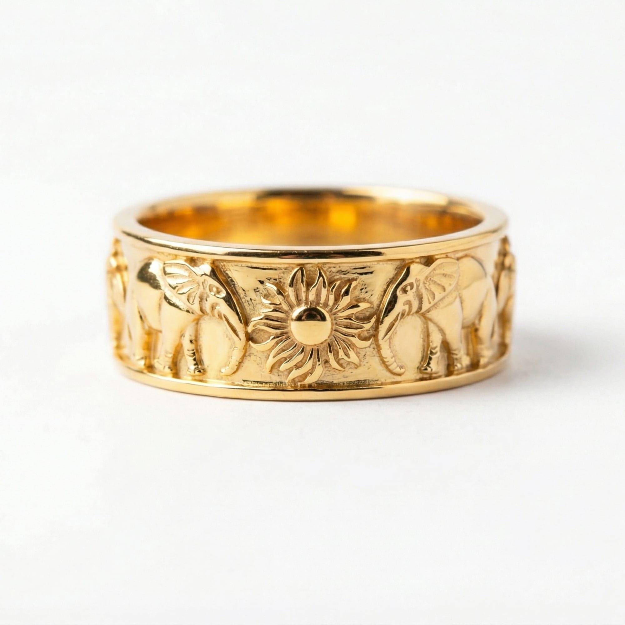 Elephant Band Ring