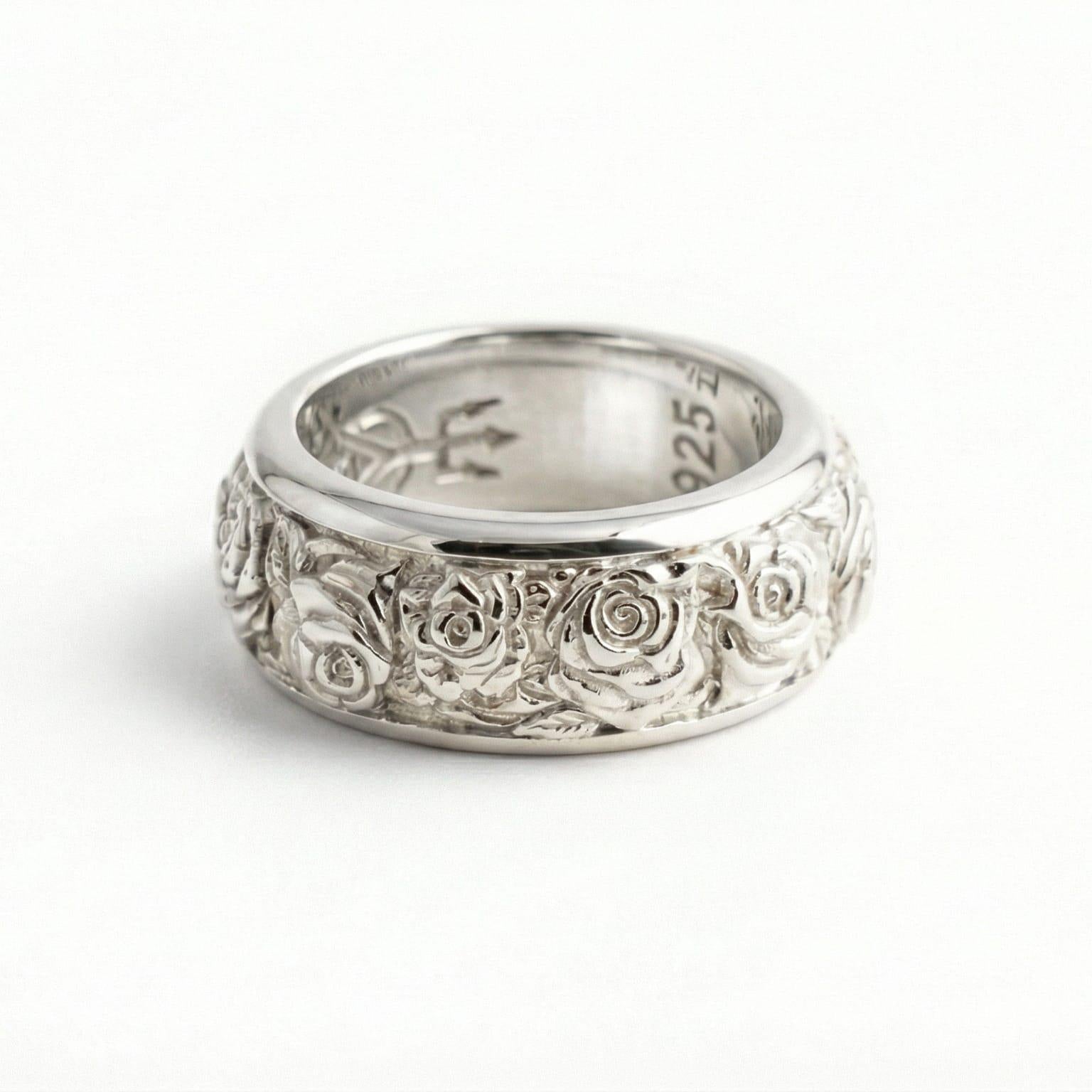 Rose Spinner Band Ring