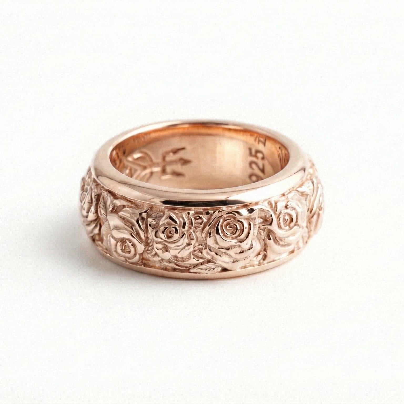 Rose Spinner Band Ring
