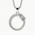 Load image into Gallery viewer, Ouroboros Dragon Pendant
