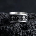 Load image into Gallery viewer, Gothic Cross Band Ring
