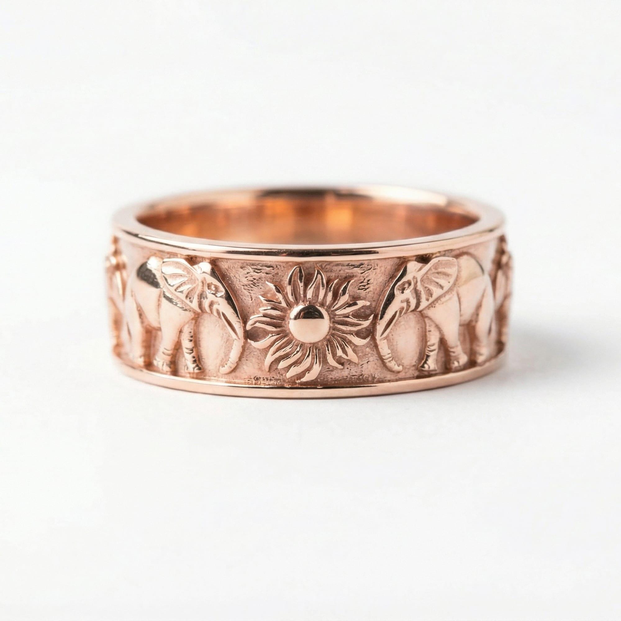 Elephant Band Ring