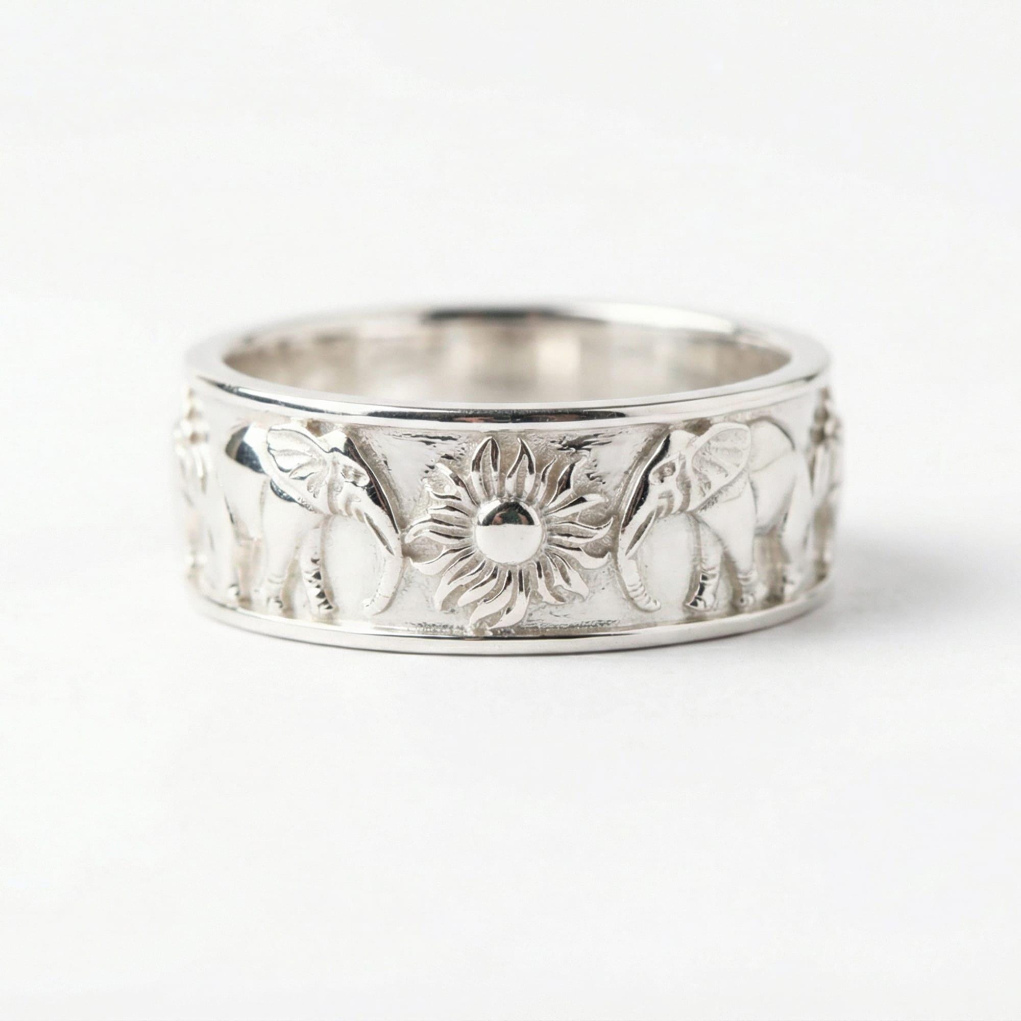 Elephant Band Ring