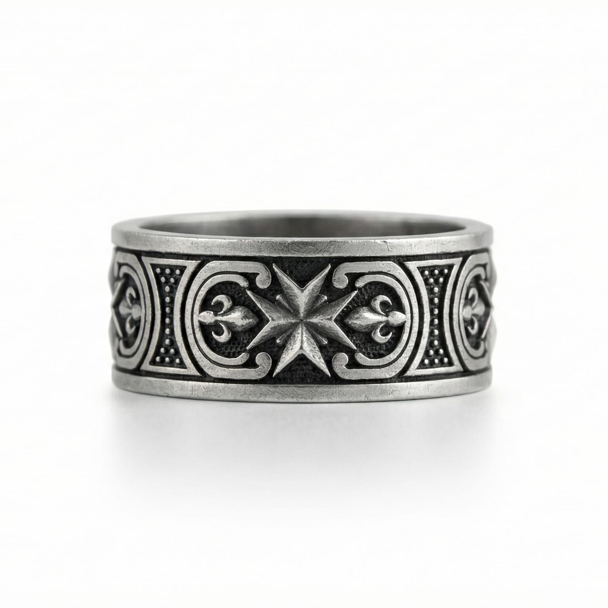 Maltese Cross Band Ring