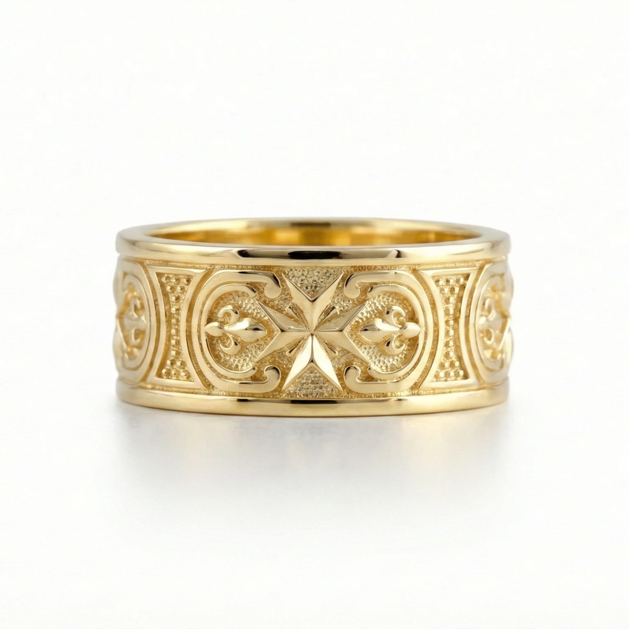 Maltese Cross Band Ring